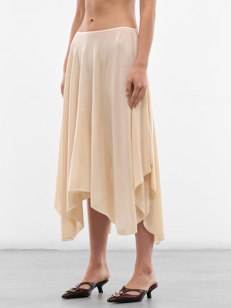 Dande Tencel-Silk Midi Skirt (AMSS2678-DANDE-BUTTERCREAM)