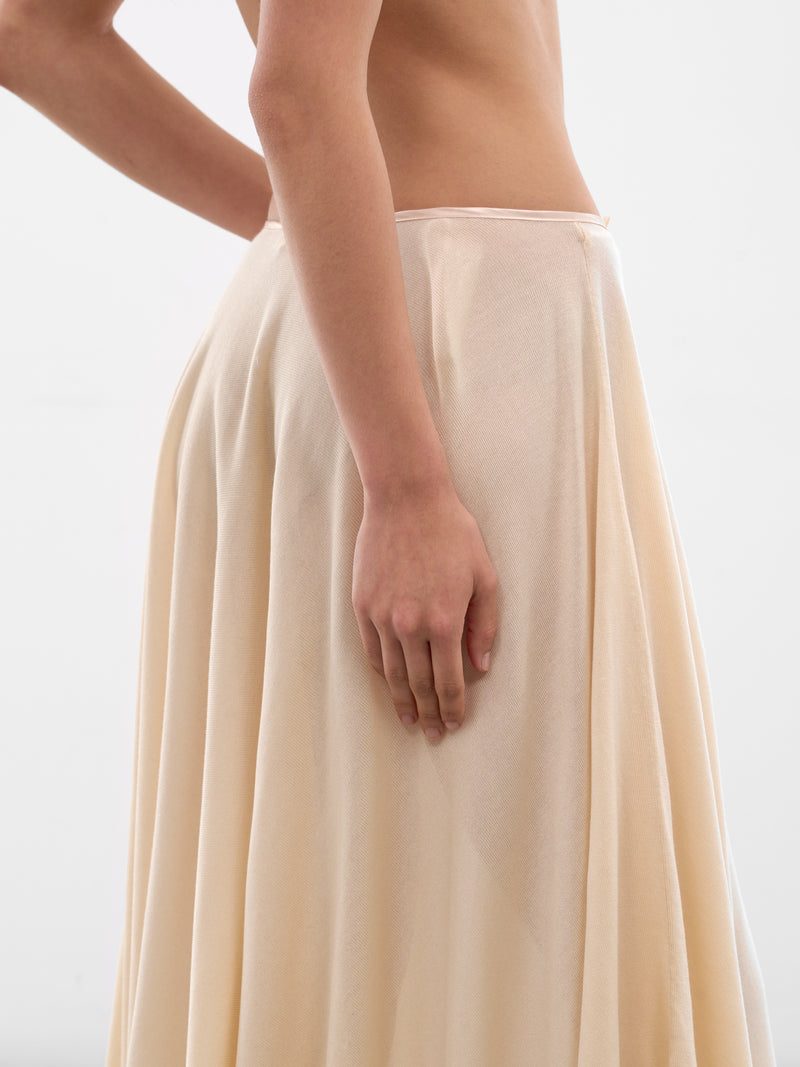 Dande Tencel-Silk Midi Skirt (AMSS2678-DANDE-BUTTERCREAM)