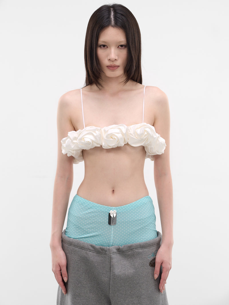 White Rose Wedding Bustier Top (AN001AC26SSWHT-WHITE)