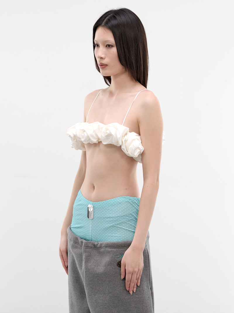 White Rose Wedding Bustier Top (AN001AC26SSWHT-WHITE)