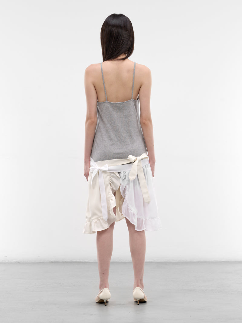 Hybrid Apron Ruffled Mini Dress (AN002DR26SSGRY-GRAY)