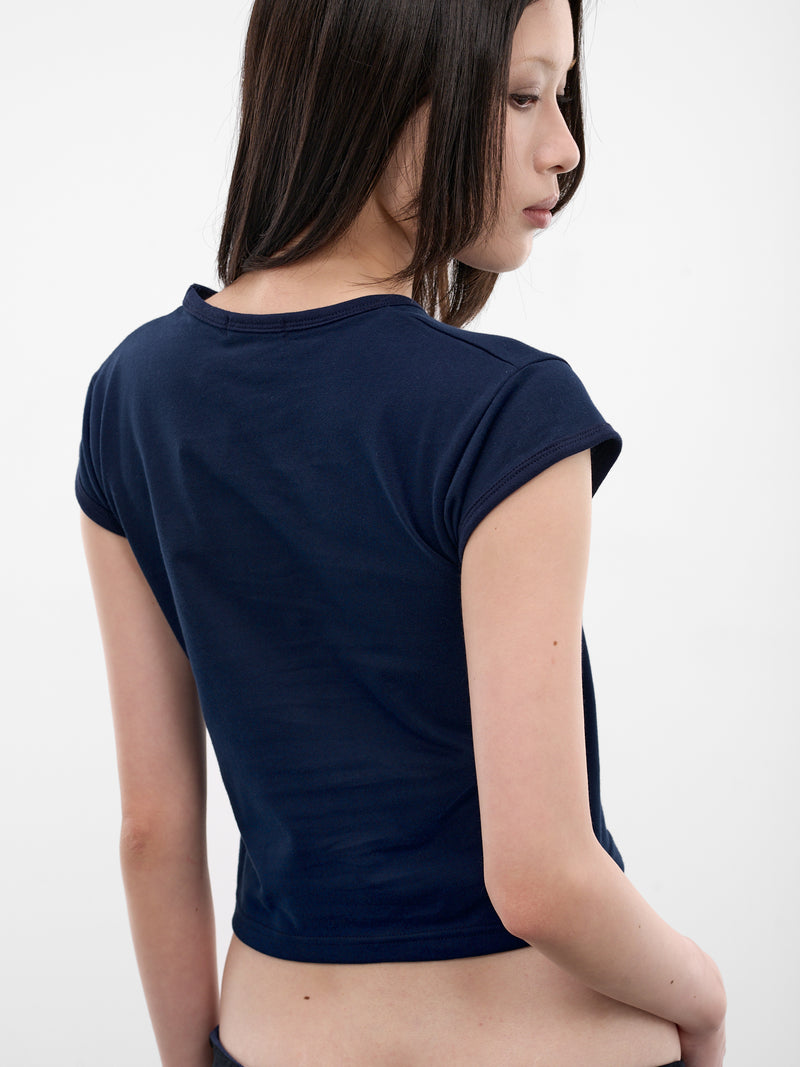 Navy Cotton Tiny Tee (AN002TP26SSNVY-NAVY)