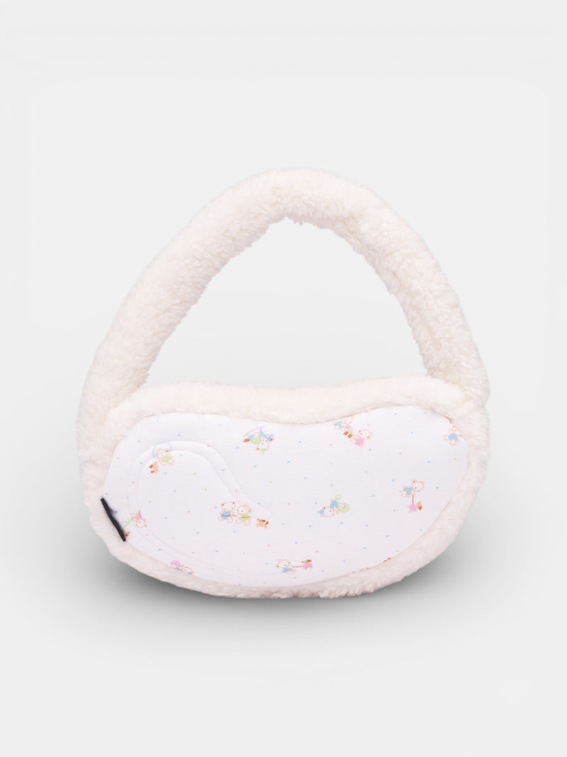 White Fluffy Bear Print Bag (AN007AC26SSBER-BEAR)