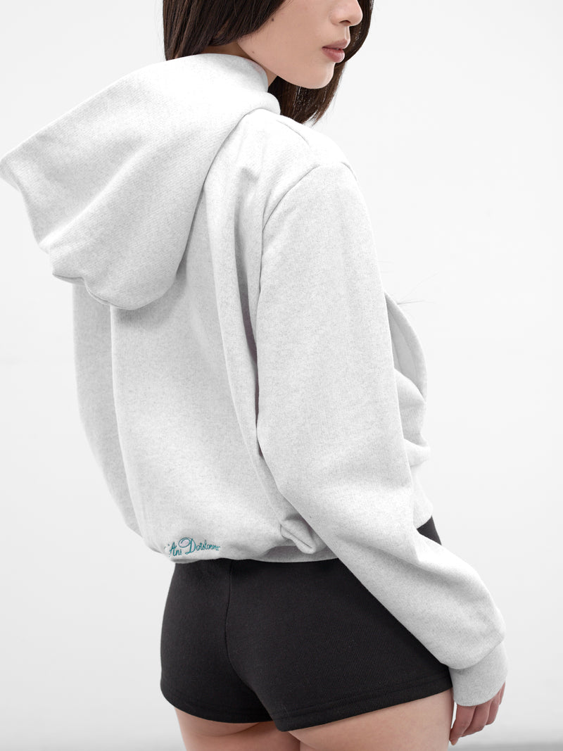 White Happy Birthday Zip Hoodie (AN008TP26SSWMX-WHITE-MIX)