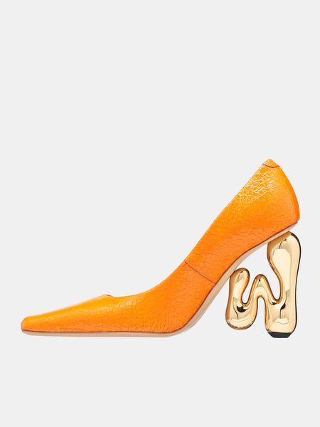 Bubble Heel Pumps (ANW41310B-18812-ORANGE-GOLD)