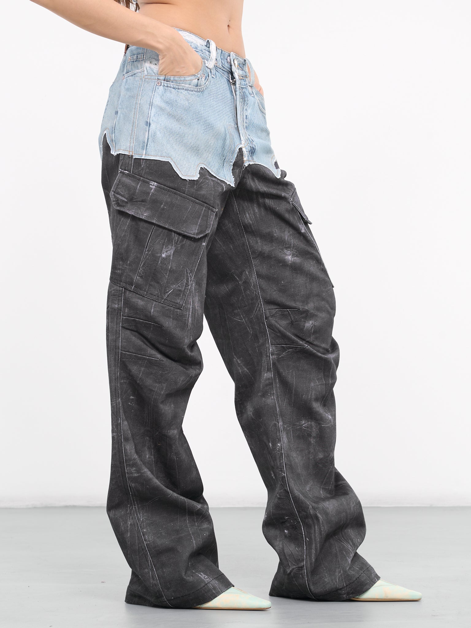 Trompe L'oeil Jeans (APA723WL-BLACK)