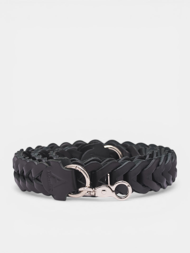 A LEATHER Braided Leather Strap | H.Lorenzo - front