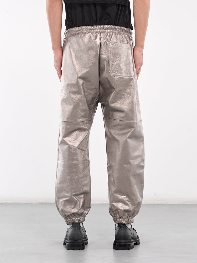 A LEATHER 40th Exclusive Silver Leather Trousers | H.Lorenzo - back