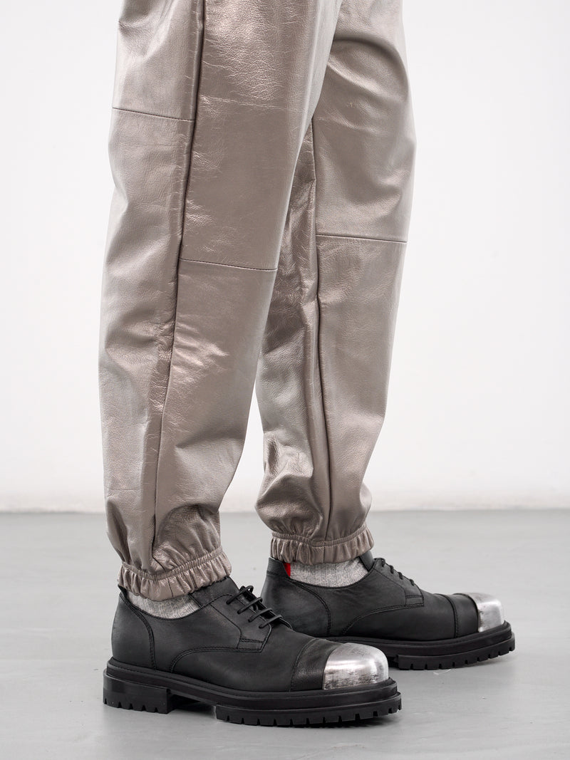 A LEATHER 40th Exclusive Silver Leather Trousers | H.Lorenzo - detail 2