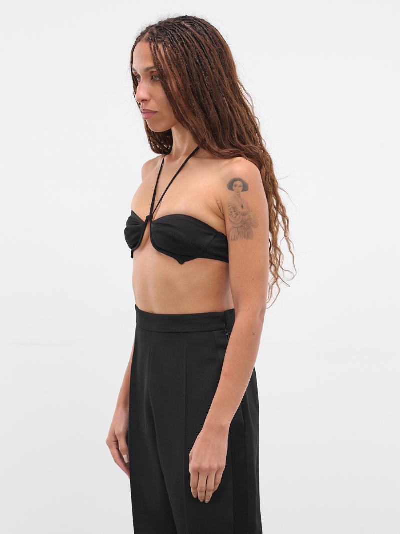 Black Paneled Bustier Top (AS05T1BL900-BLACK)