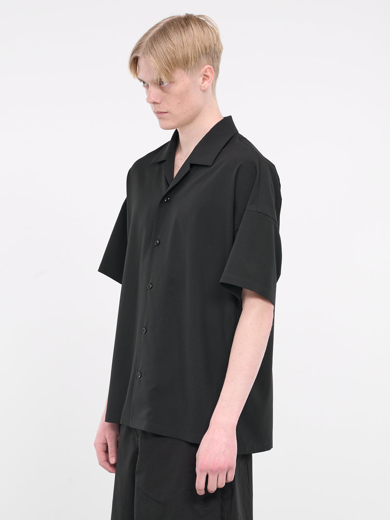 Oversized Wool Shirt (AS41-051-BLACK)