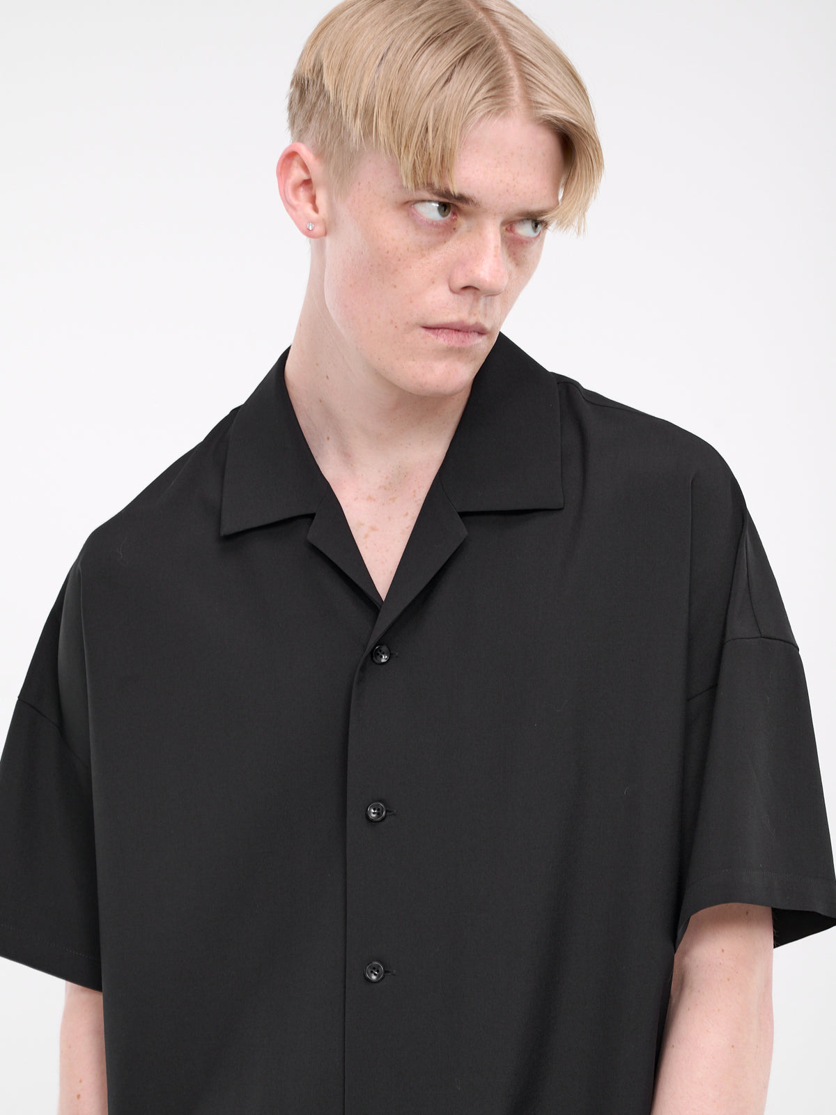 Oversized Wool Shirt (AS41-051-BLACK)