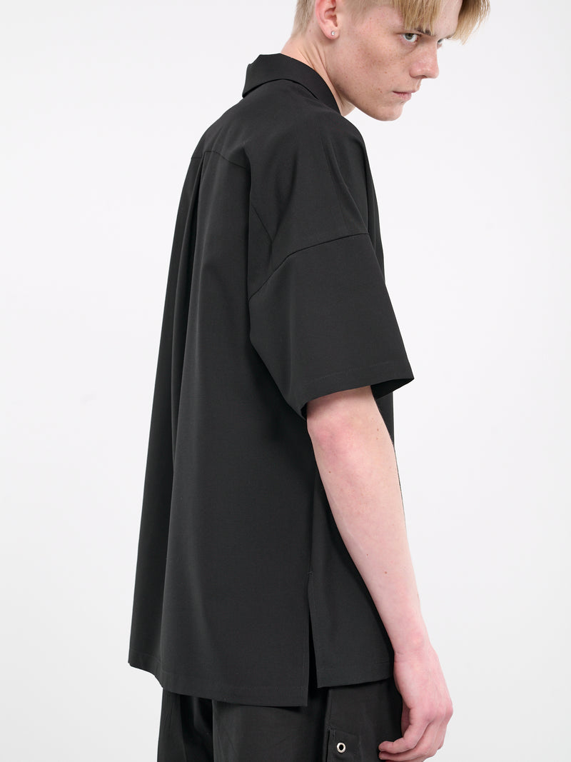 Oversized Wool Shirt (AS41-051-BLACK)