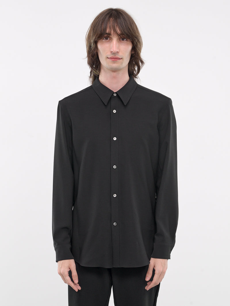 Pointed Collar Shirt (AS42-059-BLACK)