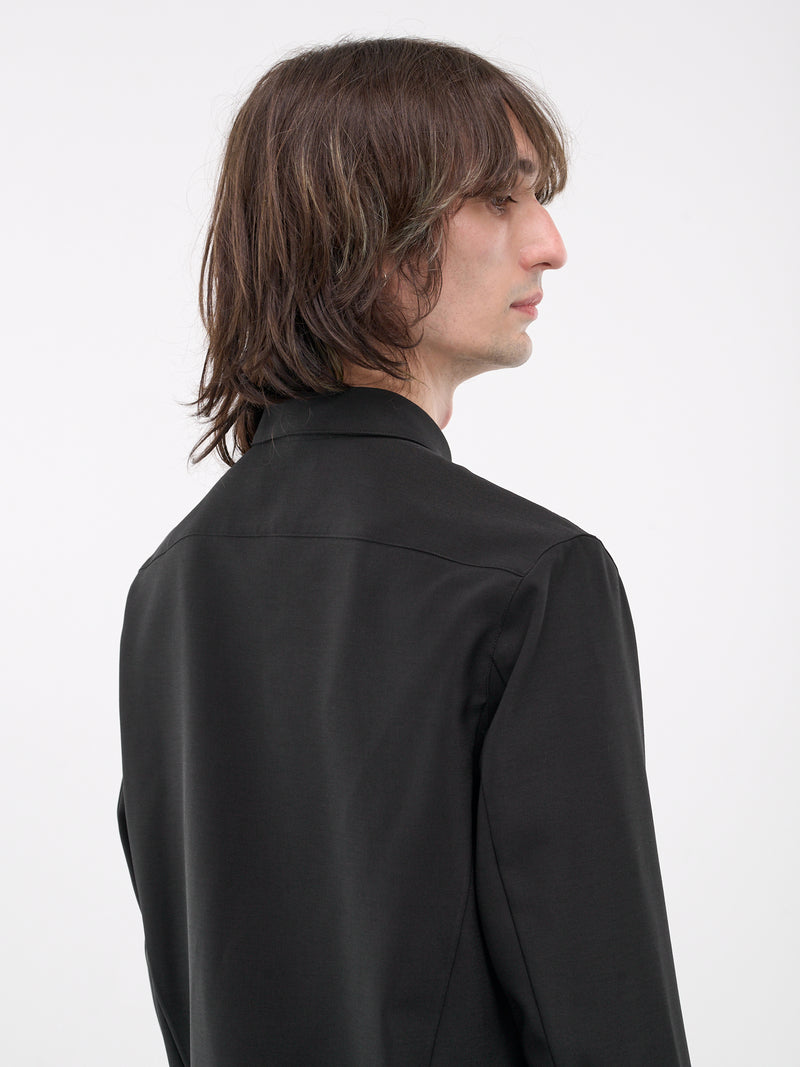 Pointed Collar Shirt (AS42-059-BLACK)