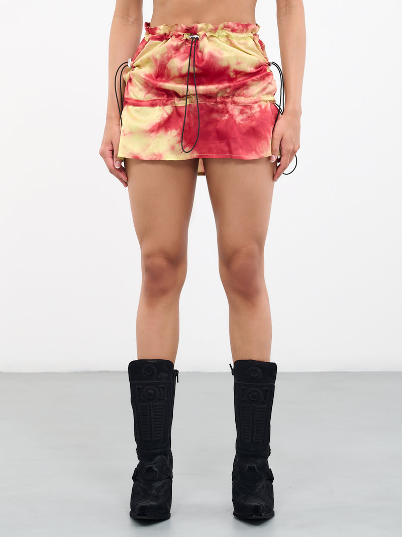 Asta Mini Skirt (ASTA-YELLOW-PURPLE)