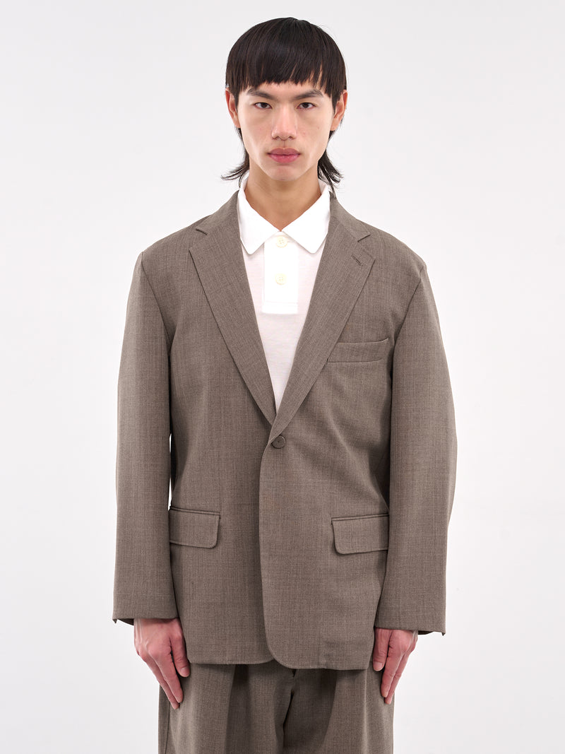 Minimal Oversized Blazer (AT-B001-AS-BROWN)