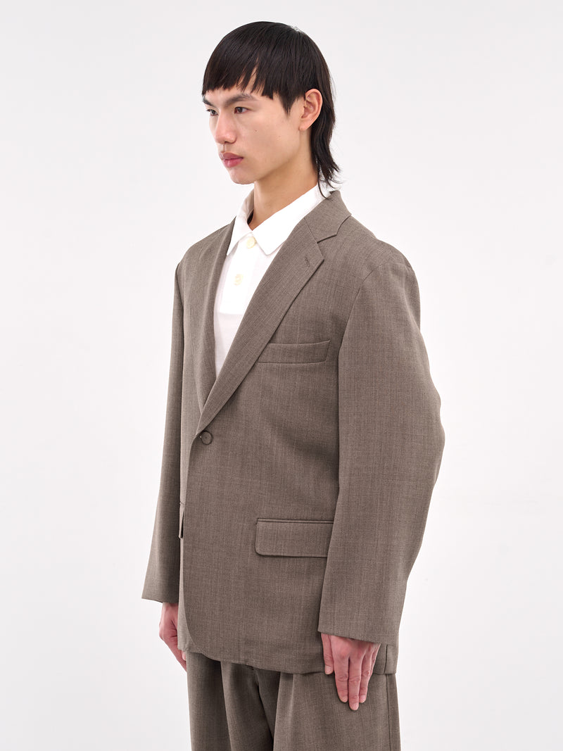 Minimal Oversized Blazer (AT-B001-AS-BROWN)