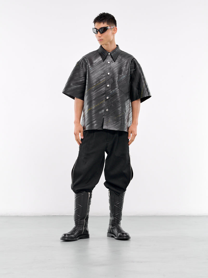 Rubber Short Sleeve Shirt (AT-CB4-LT1-990-BLACK)