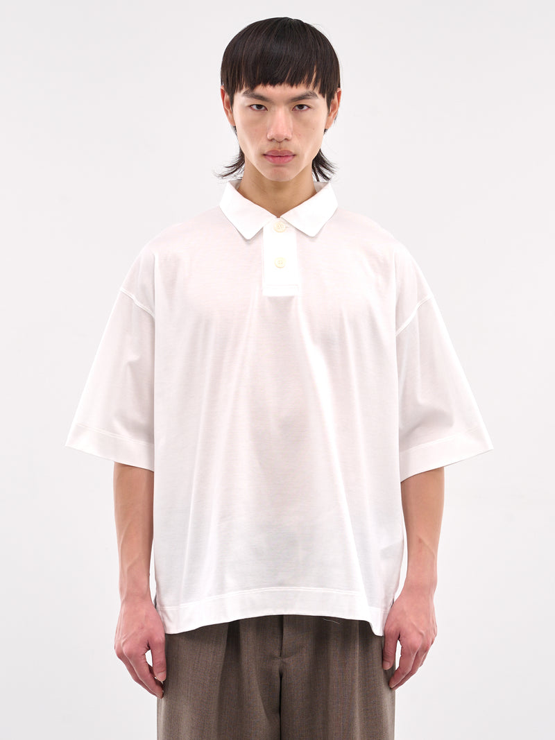 Oversized Polo (AT-T001-SS8-WHITE)