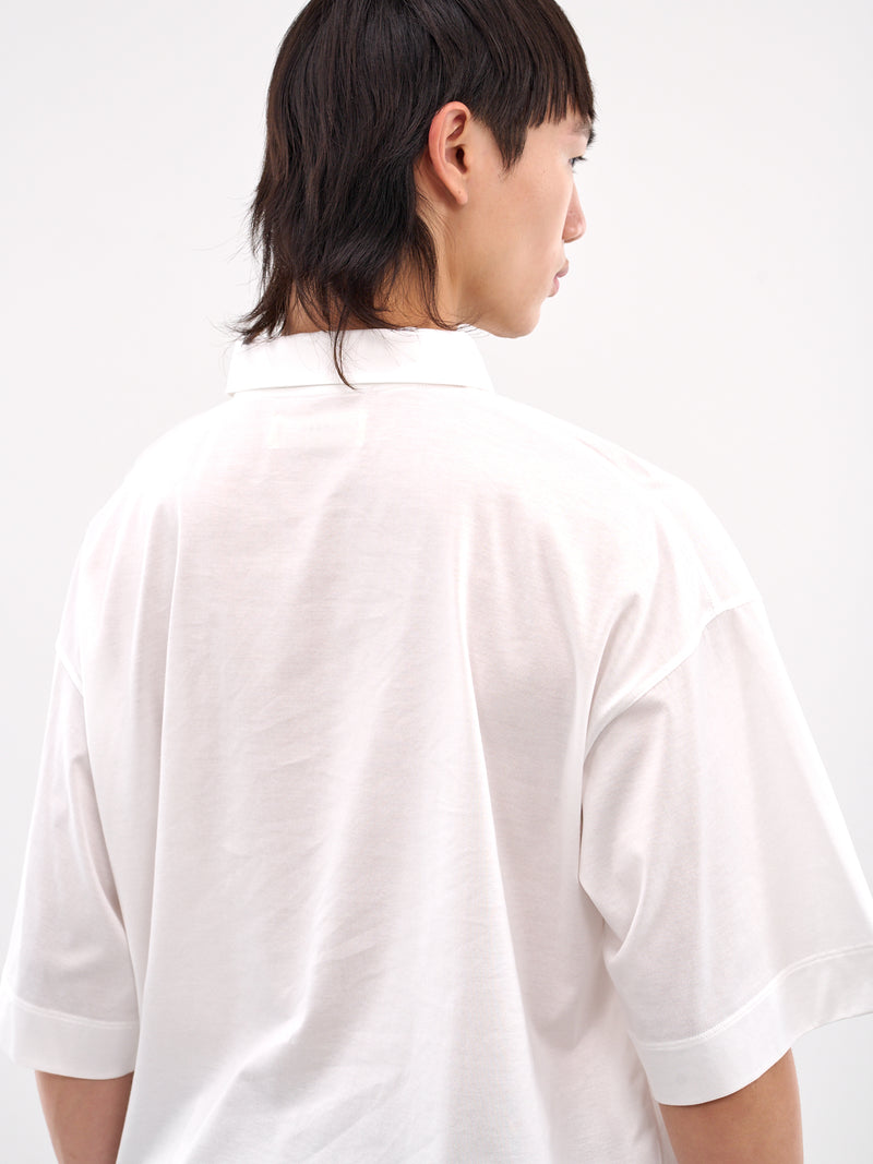 Oversized Polo (AT-T001-SS8-WHITE)
