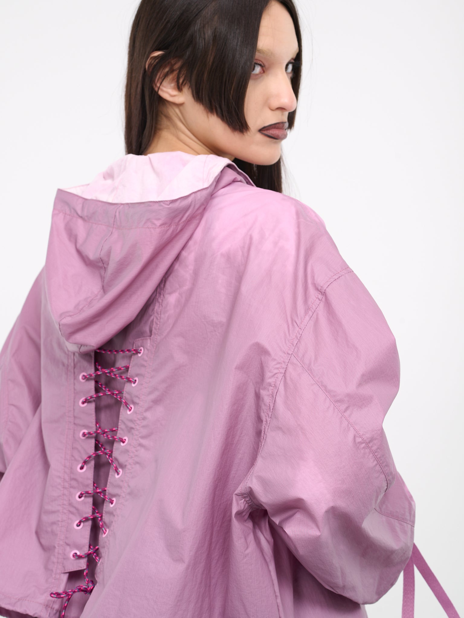Arina Lace-Up Anorak Jacket (ATB1089W-DUSTY-PINK)