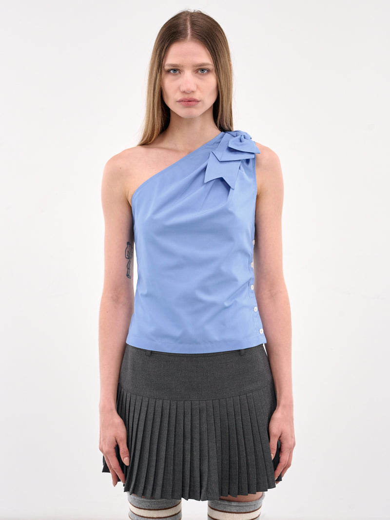 One Shoulder Top (AW002-BLUE)