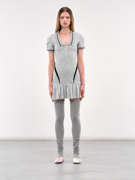 【最終お値下げ】French Sleeve Polo Mini Dress Ashley Jersey Polo Mini Dress