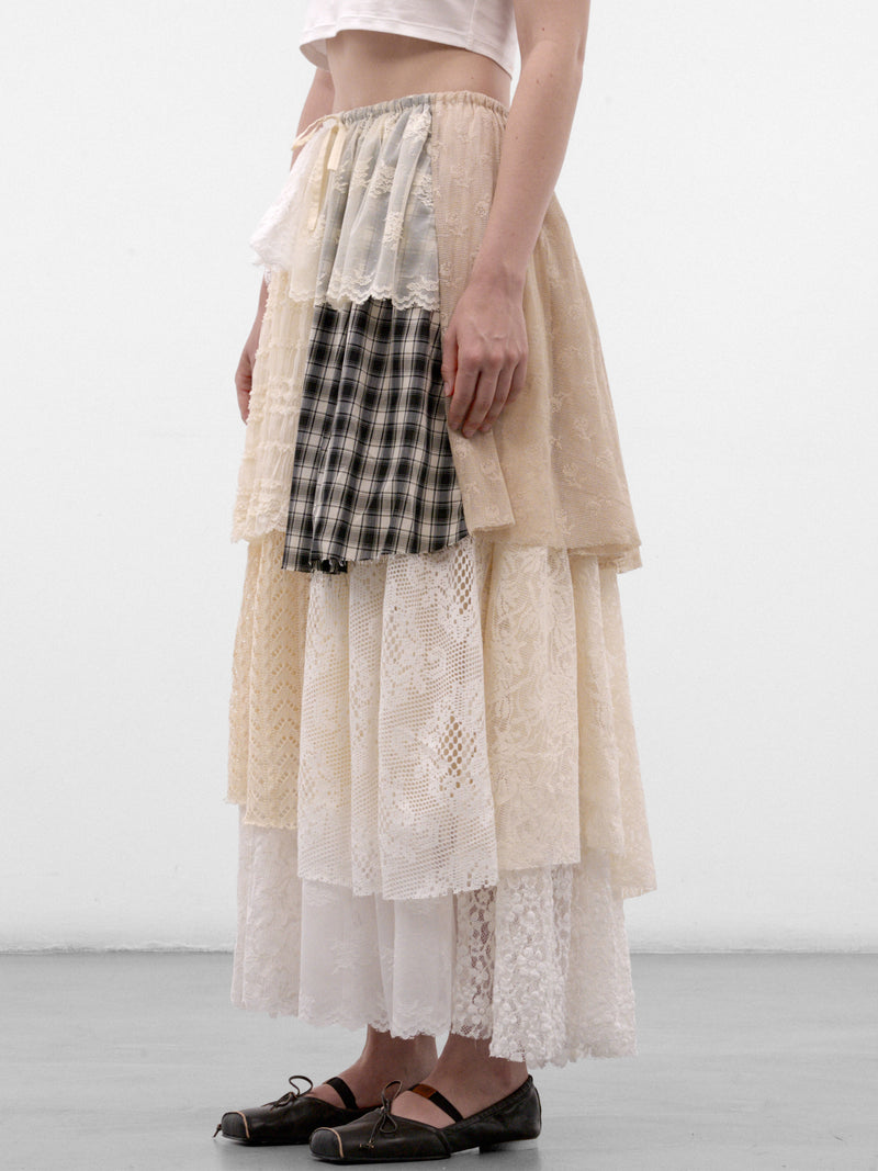 Patchwork Layered Maxi Skirt (AW2600SK14-MULTI)
