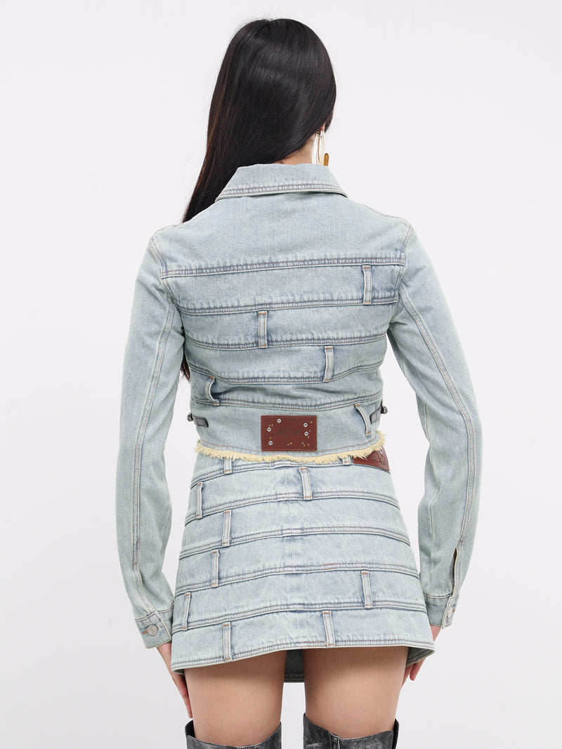 Dua Multi Waist Denim Jacket (AWA603W-LIGHT-BLUE)