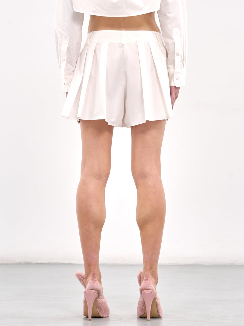 Crystal Rosette Poplin Skort (AWSO0032FA01-OFF-WHITE)