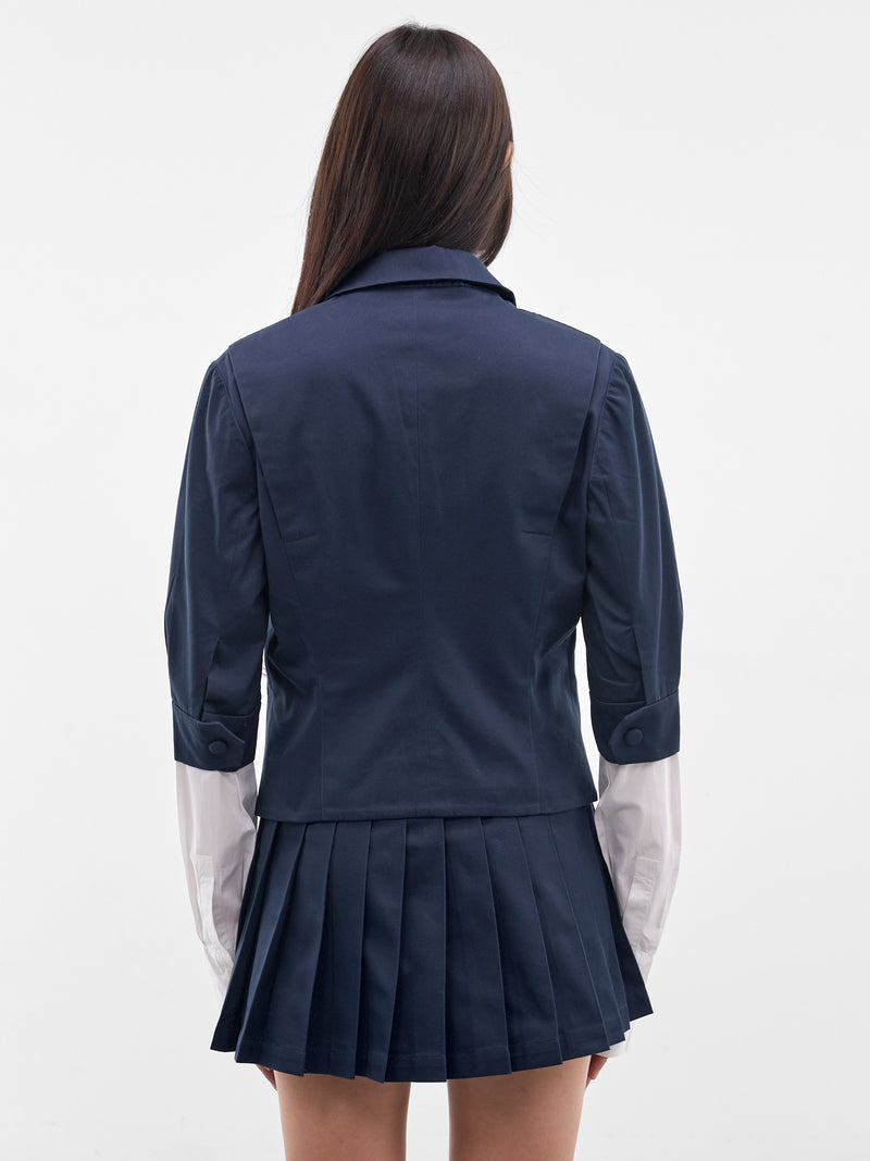 Navy Cotton Pen Pal Jacket (AWSS2600044-NAVY)