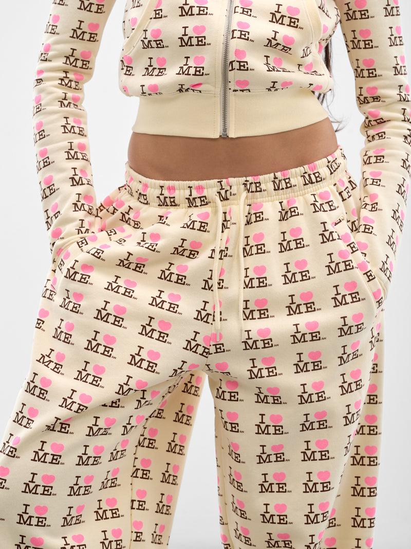 I Heart Me Baggy Joggers (AWSS2600096-I-HEART-YELLOW)