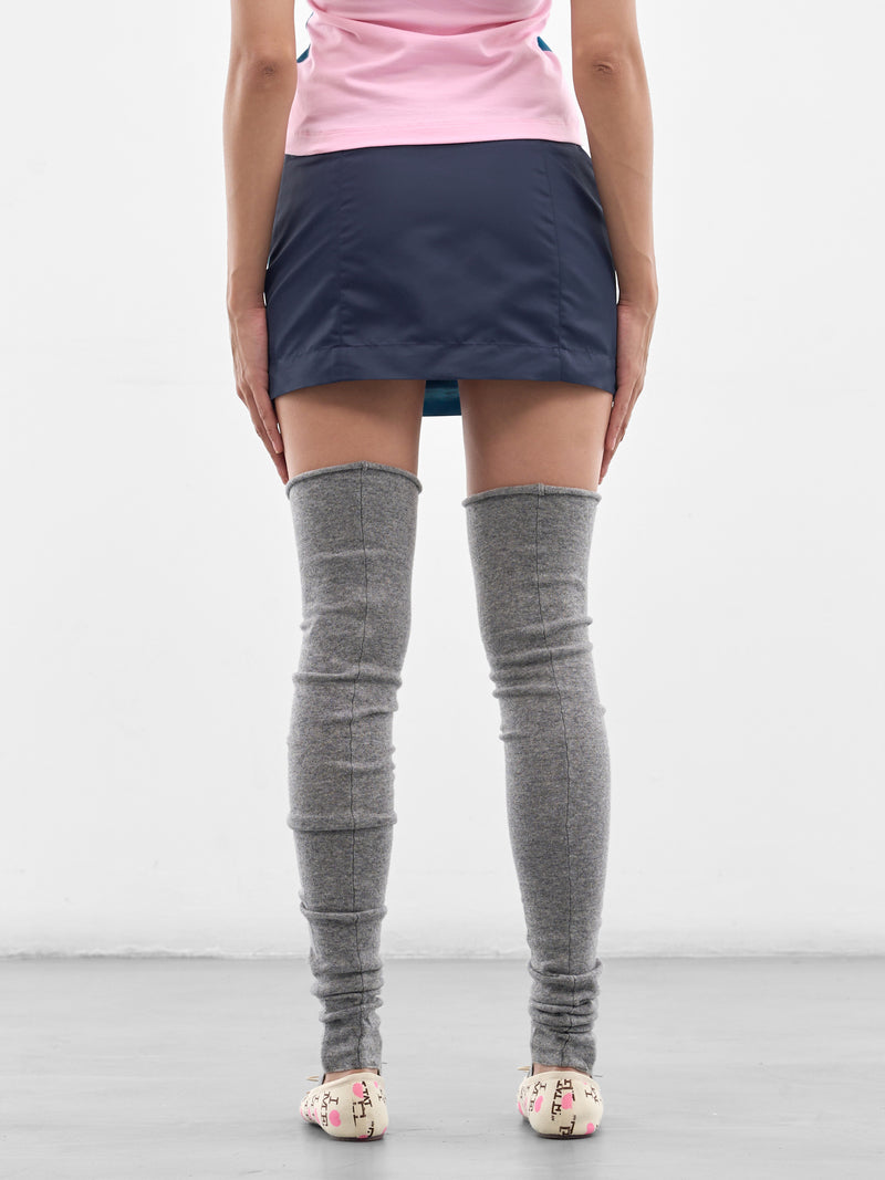 Kitten Print Mini Skirt (AWSS2600067-KITTEN)