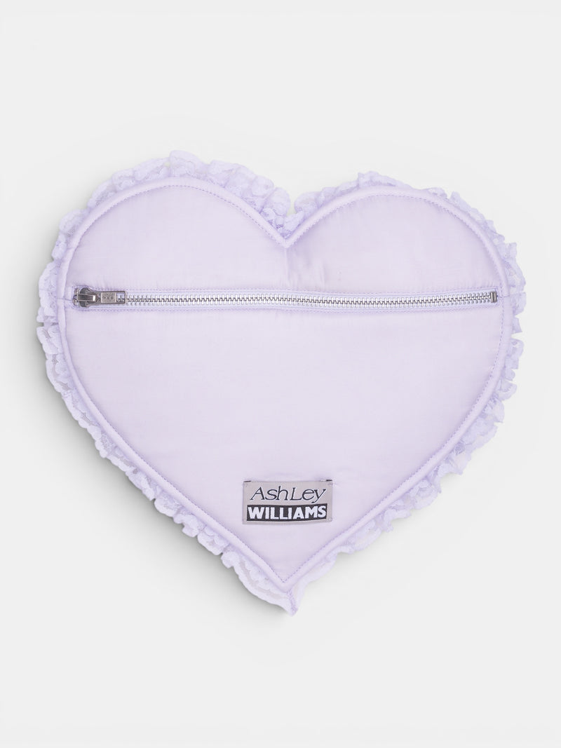 Purple Bow Heart Clutch Bag (AWSS2600153-PURPLE)