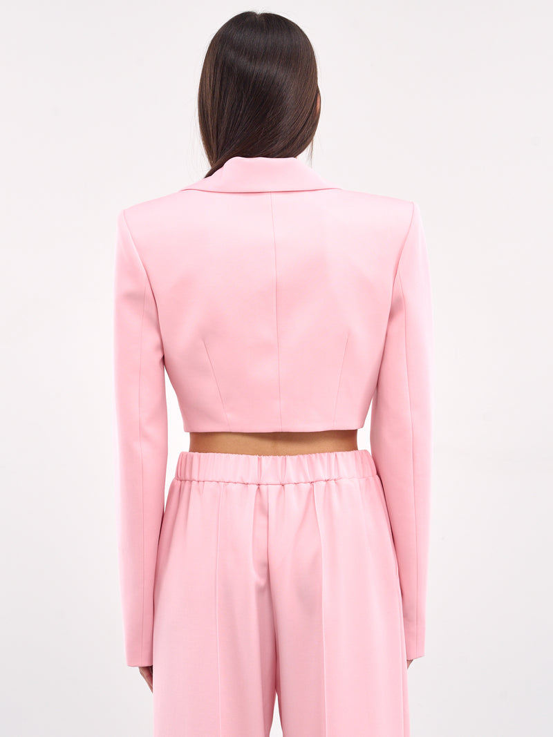 Crystal Bow Cropped Jacket (AWTA0029FA01-PASTEL-PINK)
