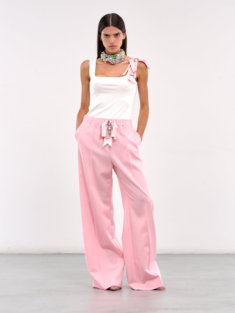 Crystal Bow Tank Top (AWTP0102FA03-CREAM-PINK)