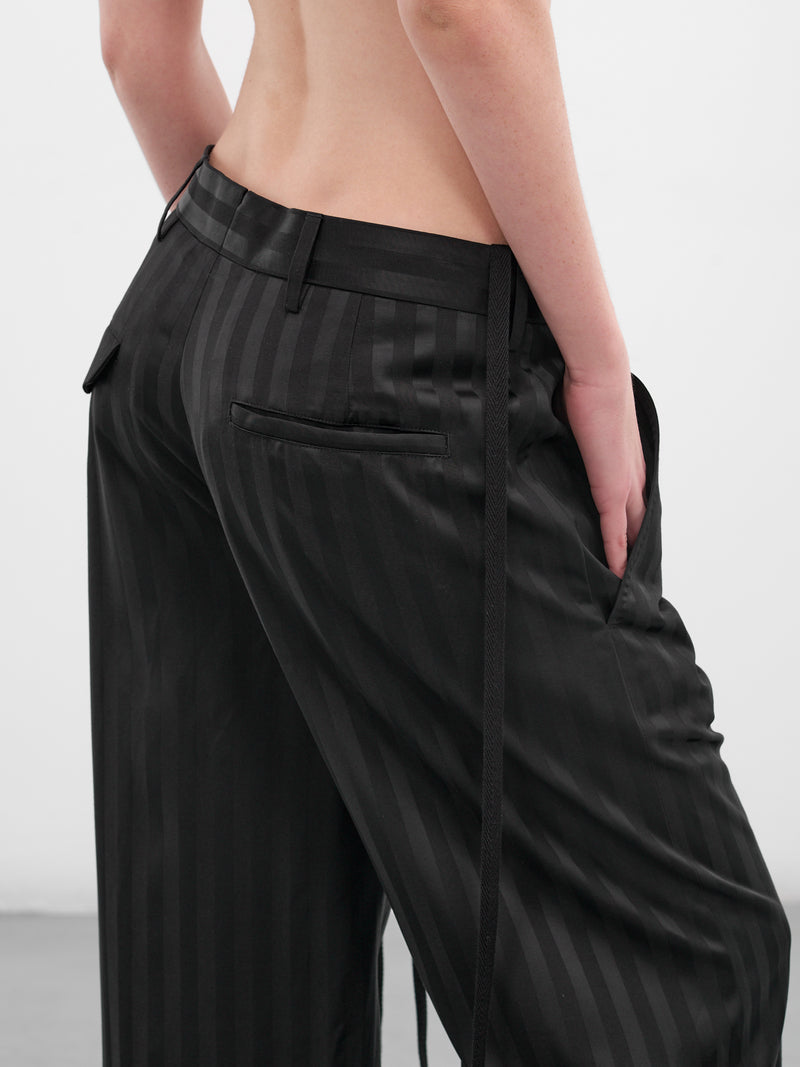 Anneke Striped Comfort Tailored Trousers (B0010192-FA705-BLACK)