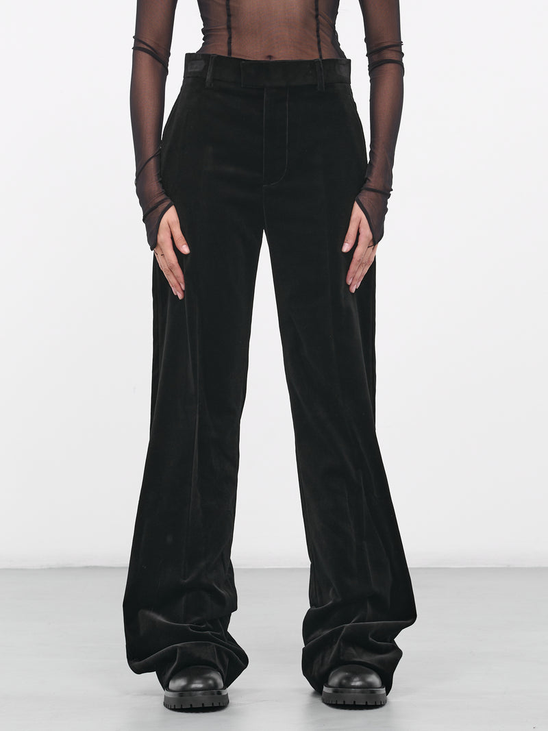 Maaike Flared Comfort Trousers (B0011423-FA351-099-BLACK)
