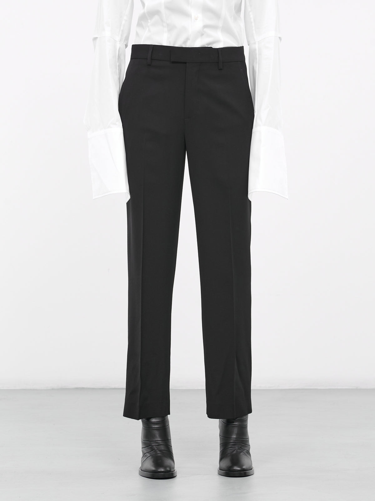 Gaelle Cropped Trousers (B0011425-FA342-099-BLACK)