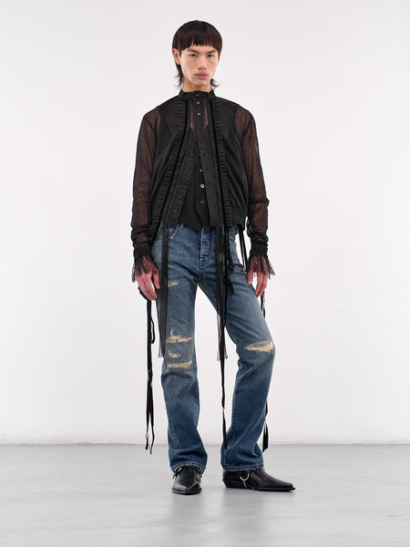 ANN DEMEULEMEESTER 2013SS コーデュロイJK XS