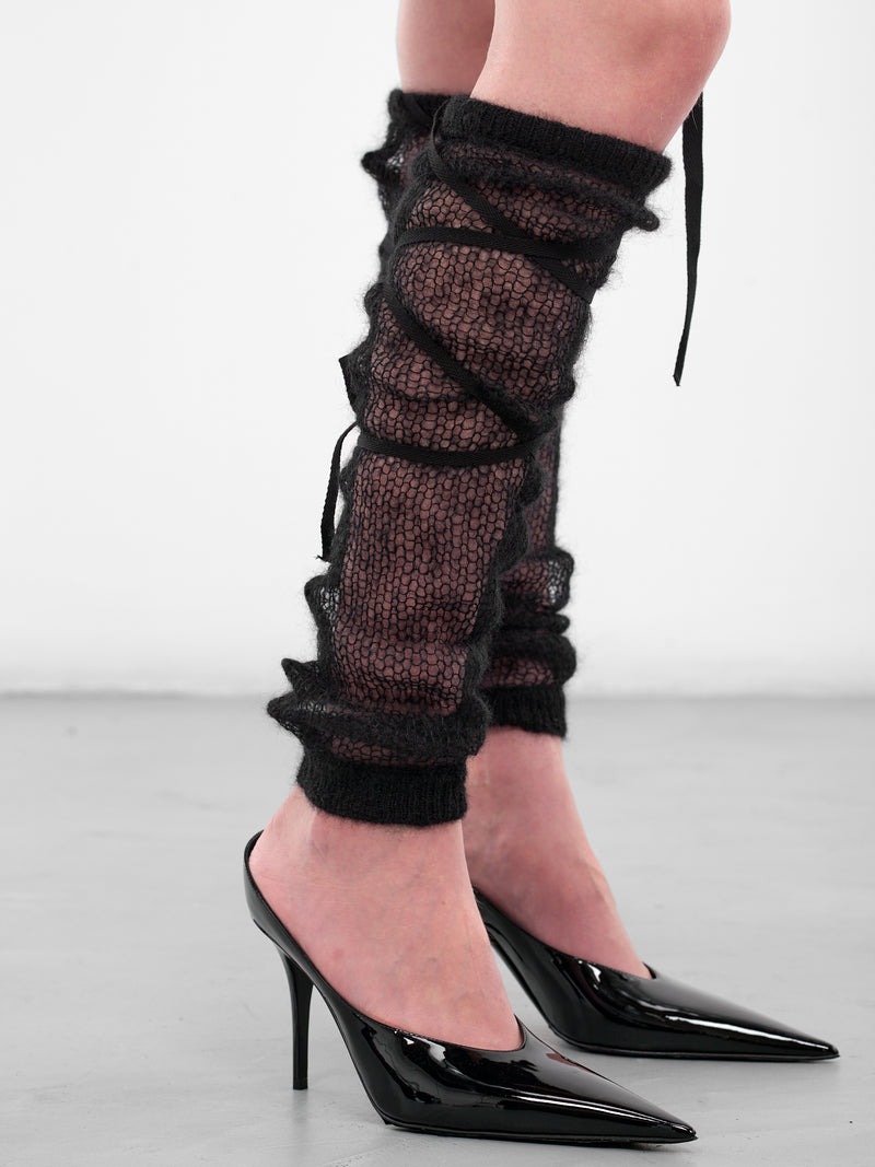 Black Blasius Knit Leg Warmers (B0013609-KN058-BLACK)