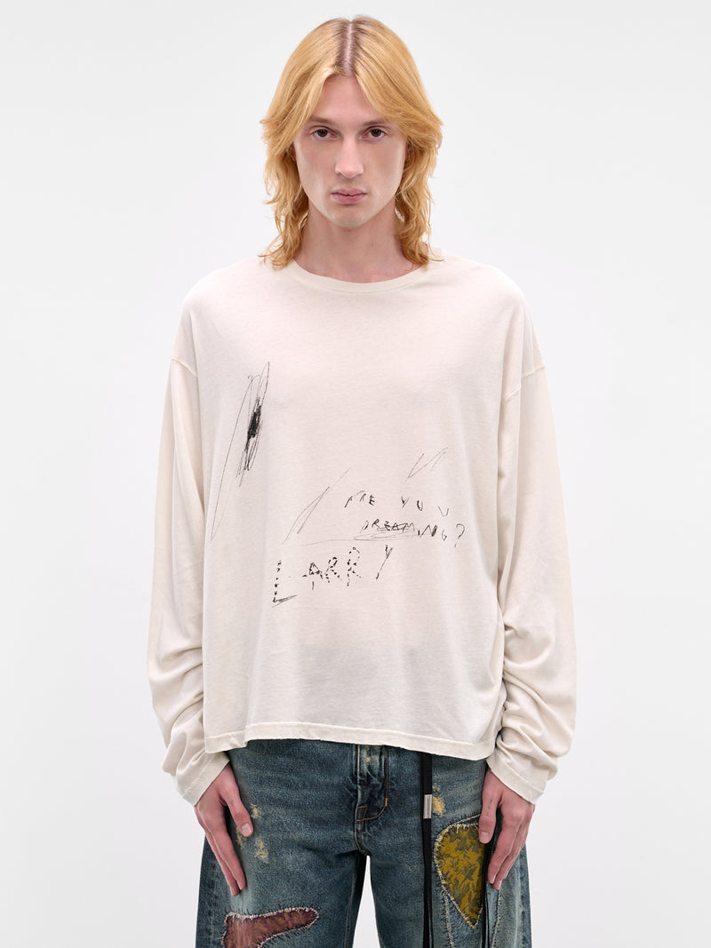 Emil Boxy Sketch Graphic Tee (B0013917-FA637-IVORY)