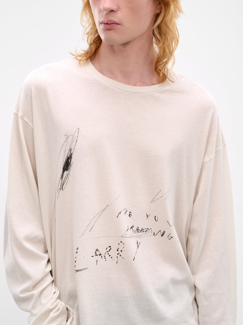 Emil Boxy Sketch Graphic Tee (B0013917-FA637-IVORY)