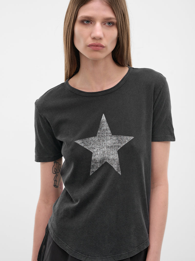 Floor Black Graphic Micro Tee (B0013924-FA740-FADED-BLACK)