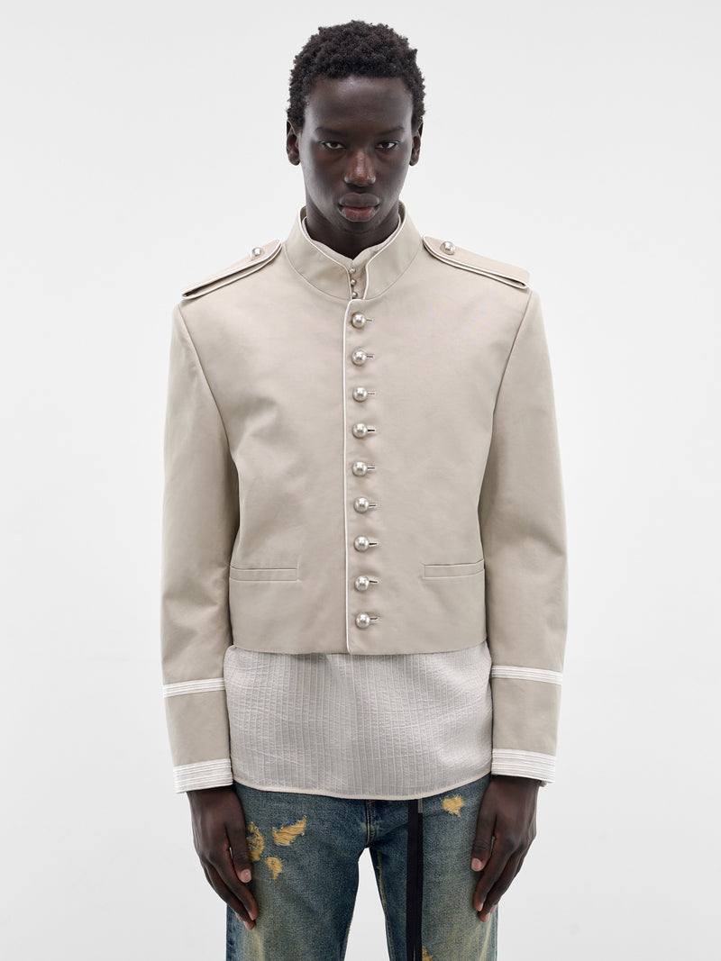 Oyster Cotton Harris Marsina Jacket (B0013931-FA728-OYSTER)