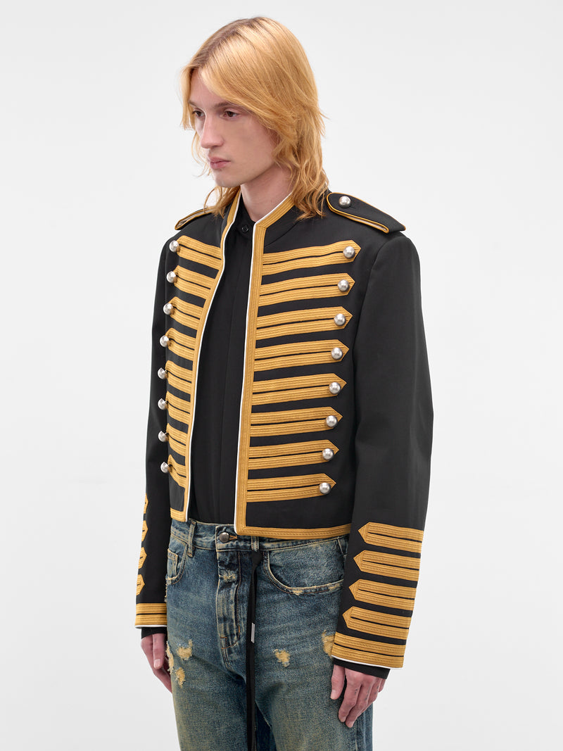 Set Black Embroidered Marsina Jacket (B0013932-FA709-BLACK)