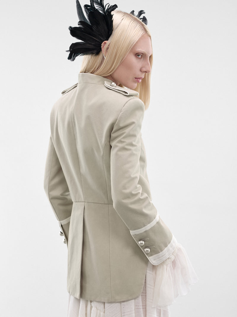 Oyster Til Marsina Cropped Jacket (B0014200-FA728-OYSTER)