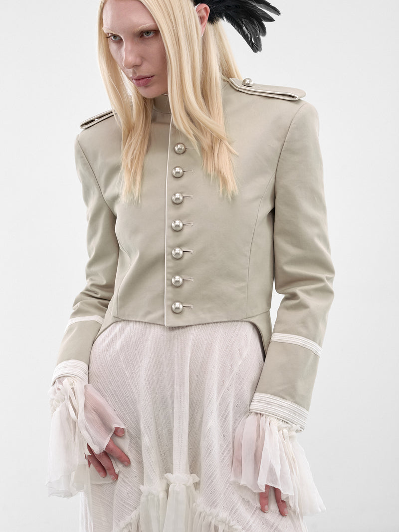 Oyster Til Marsina Cropped Jacket (B0014200-FA728-OYSTER)