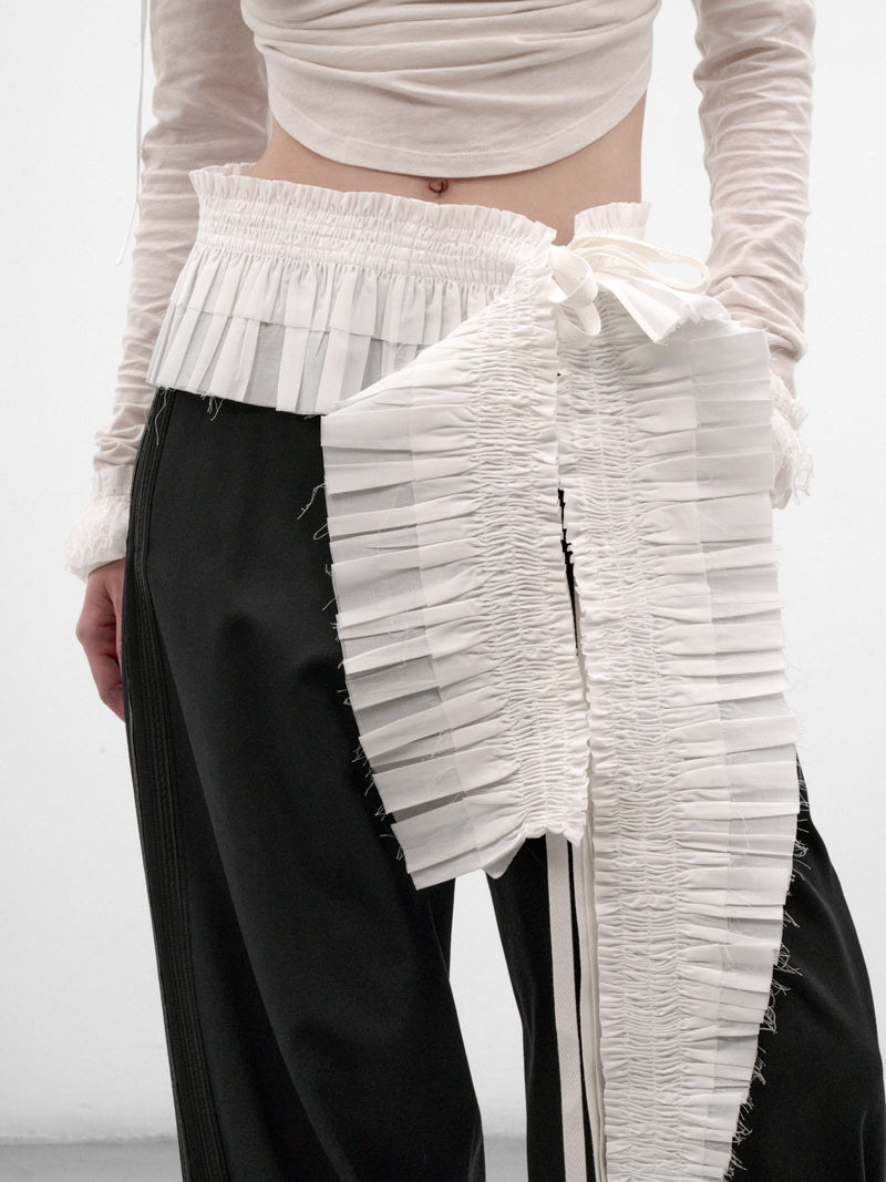 Safira Long Ruffled Belt (B0014495-FA026-NATURAL-WHITE)